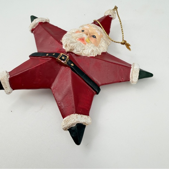 Kurt Alder Santa Claus Star Christmas Ornament Resin Folk Art Country Farmhouse - Picture 5 of 12